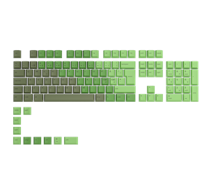 Tastatur - Glorious GPBT Keycaps - Olive Green - 115 PBT keycaps - Nordic - Tastehetter - Nordisk - Grønn - GLO-KC-GPBT-O-N