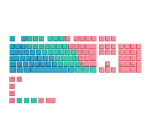 Tastatur - Glorious GPBT Keycaps - Pastel - 115 PBT keycaps - Nordic - Tastehetter - Nordisk - Grønn - GLO-KC-GPBT-P-N