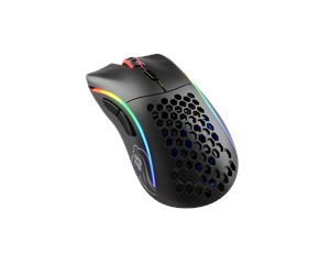 Mus - Glorious Model D Wireless - Matte Black - Gaming mus - Optisk - 6 - Svart med RGB-lys - GLO-MS-DW-MB