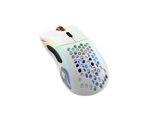 Mus - Glorious Model D Wireless - Matte White - Gaming mus - Optisk - 6 - Hvit med RGB lys - GLO-MS-DW-MW