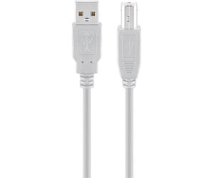 USB - Pro USB-A <-> USB-B 2.0 - 5m - Grå - 4040849687143