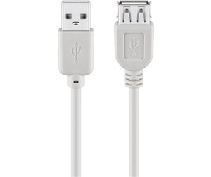 USB - Pro USB-A <-> USB-A - 1.8m - Grå - 4040849687150