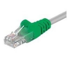 Nettverkskabel - CAT 5e Crossover-patch cable U/UTP grey-green 3 m - 4040849688669