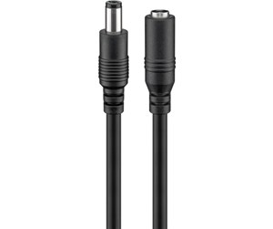 Strømkabel (ekstern) - Pro 2.1 mm DC extension cable Black - 4040849713996