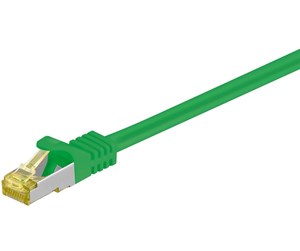 Nettverkskabel - RJ45 patch cord CAT 6A S/FTP (PiMF) 500 MHz with CAT 7 raw cable green - 4040849915956