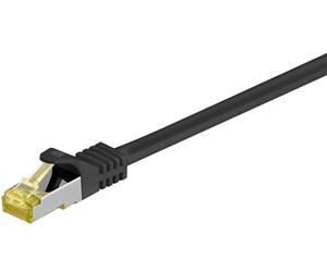 Nettverkskabel - RJ45 patch cord CAT 6A S/FTP (PiMF) 500 MHz with CAT 7 raw cable black - 4040849915994