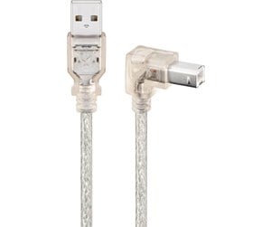 USB - Pro USB 2.0 Hi-Speed cable 90° transparent - 4040849935756