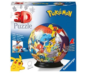 Puslespill - Ravensburger Pokémon 3D Puzzle-Ball 72p 3D Puslespill - 10311785