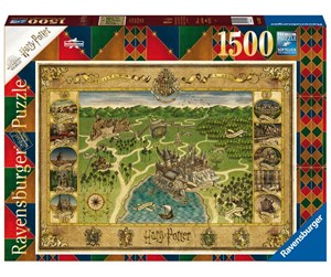 Puslespill - Ravensburger Hogwarts Map 1500p - 16599