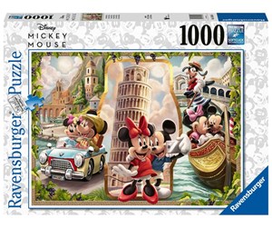 Puslespill - Ravensburger Vacation Mickey & Minni 1000p - 10216505