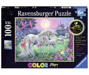 Puslespill - Ravensburger Unicorns In The Moonlight 100p - 10113670