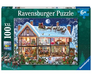 Puslespill - Ravensburger Christmas At Home 100p - 10112996