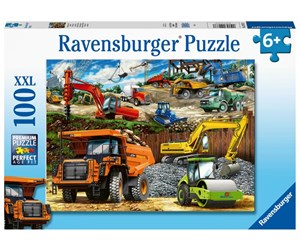 Puslespill - Ravensburger Construction Vehicles 100p - 10112973