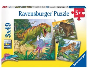 Puslespill - Ravensburger Primeval Ruler 3x49p - 10109358