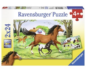 Puslespill - Ravensburger World Of Horses 2x24p - 10108882