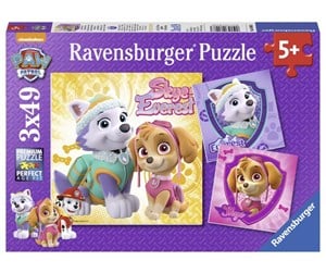 Puslespill - Ravensburger Paw Patrol Glamourous Girls 3x49p - 10108008