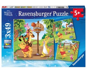 Puslespill - Ravensburger Disney Winnie the Pooh Sports Day 3x49p - 10105187