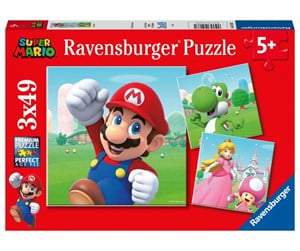 Puslespill - Ravensburger Super Mario 3x49pcs - 10105186