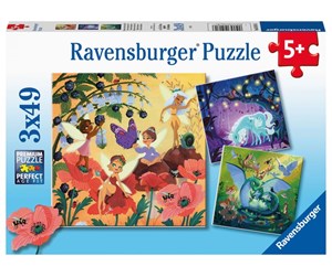 Puslespill - Ravensburger Magical Characters 3x49p - 10105181