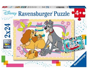 Puslespill - Ravensburger Disney's Favorite Puppies 2x24p - 10105087