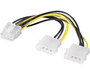 Strømkabel (intern) - Pro Power cable/adapter for PC graphics cards PCI-E to PCI Express 8-pin - 4040849942419