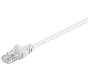 Nettverkskabel - CAT 5e patch cable U/UTP white 1.5 m - 4040849955648