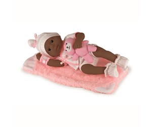 Dukker, Bamser & Utstyr - Happy Friend Newborn Ethnic Baby Girl Doll 30cm - 504219