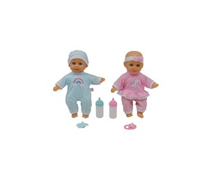 Dukker, Bamser & Utstyr - Happy Friend Twin Baby dolls 30cm - 504221