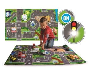 Leketøysbil - Junior Driver Traffic Carpet With LED Lights - 507082