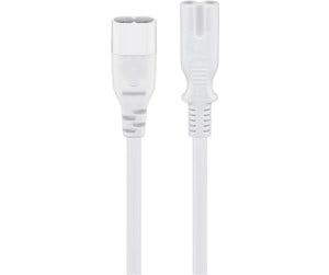 Strømkabel (intern) - Pro Extension cord C7/C8 2 m white - 4040849972003