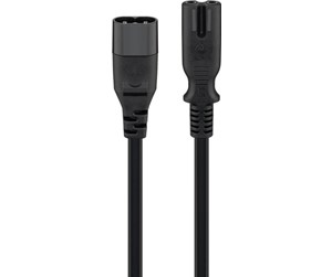 Strømkabel (ekstern) - Pro Extension cord C7/C8 2 m black - 4040849972010