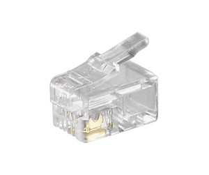 Nettverkskabel - RJ10 modular plug for flatcables 4 pol. - 4051366502499