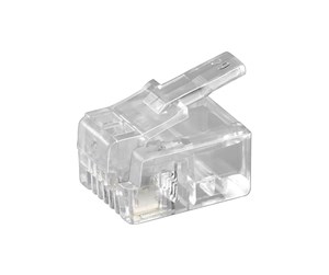 Nettverkskabel - RJ11 modular plug for flatcable 4 pol. - 4051366502505