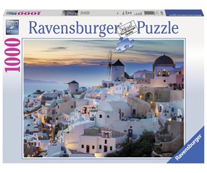 Puslespill - Ravensburger Evening In Santorini 1000p - 10219611