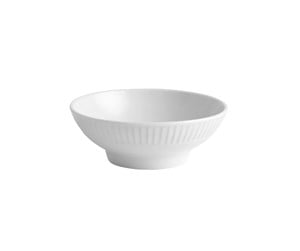 Servering & Servise - Pillivuyt Plissé Bowl on foot 12 x 4.5 cm White - 19472