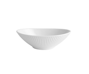 Servering & Servise - Pillivuyt Plissé Bowl oval 16 x 10 x 4.5 cm White - 19473