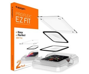 Smartklokke - Tilbehør - Spigen Pro Flex EZ Fit 2 Pack - Apple Watch SE 2022/6/SE/5/4 (44 mm) - AFL01220