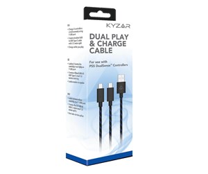 Spill - Tilbehør - Kyzar Play and charge cable for PS5 - Accessories for game console - Sony PlayStation 5 - 5031300055549