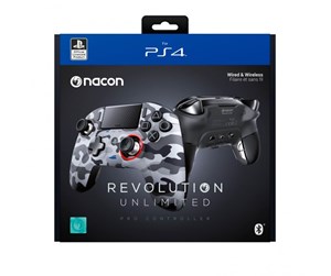 Spill - Tilbehør - NACON Revolution Unlimited Pro Controller - Camo Grey - Controller - Sony PlayStation 4 - 3665962000696