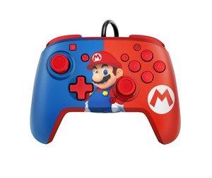 Spill - Tilbehør - PDP Faceoff Deluxe+ Audio Wired Controller - Mario - Controller - 500-134-EU-C1MR