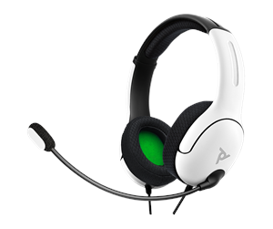 Spill - Tilbehør - PDP LVL40 Wired Stereo Gaming Headset - White - 049-015-EU-WH