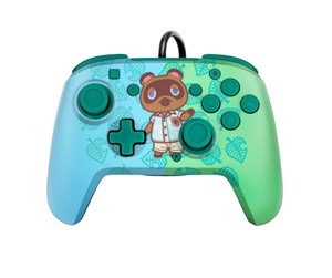 Spill - Tilbehør - PDP Faceoff Deluxe+ Audio Wired Controller - Animal Crossing Tom Nook - Controller - Nintendo Switch - 708056068264