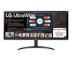 Skjerm - 34" LG 34WP500 - 2560x1080 - 75Hz - IPS - HDR10 - 34WP500-B