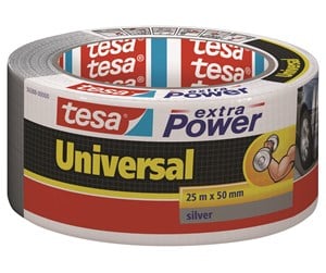 Tape & Lim - tesa Duct Tape extra Power Universal 25m x 50mm Grey - 56388-00000-12