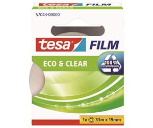 Tape & Lim - tesa film eco & clear tape 33m x 19mm Transparent - 57043-00000-01