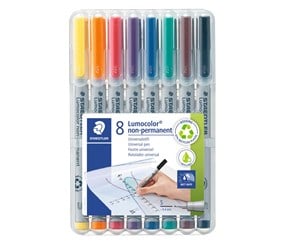 Skrive- & Tegneverktøy - Staedtler Universal pen Lumocolor non-p S 8pc - 311 WP8