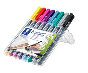 Skrive- & Tegneverktøy - Staedtler Universal pen Lumocolor perm M 8pcs - 317 WP8