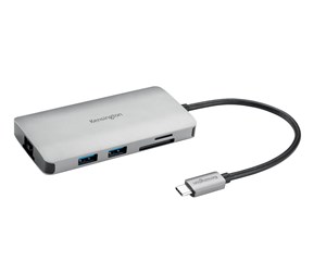 Dokkingstasjon - Kensington UH1400P USB-C 8-i-1 driverless mobil dokkingstasjon - K33820WW