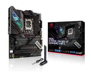 Hovedkort - ASUS ROG STRIX Z690-F GAMING WIFI Hovedkort - Intel Z690 - Intel LGA1700 socket - DDR5 RAM - ATX - 90MB18M0-M0EAY0