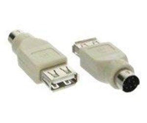 KVM-kabel - InLine USB Adapter USB A female to PS/2 male - 33103